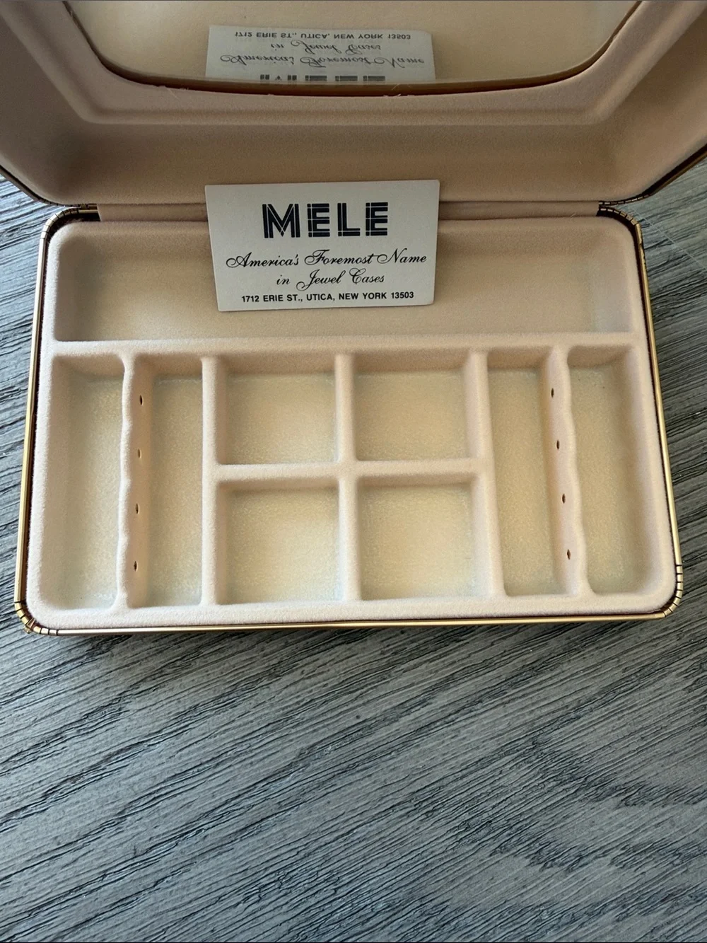 Vintage MELE Floral Jewelry Case - Multicolor Floral Design - 1960